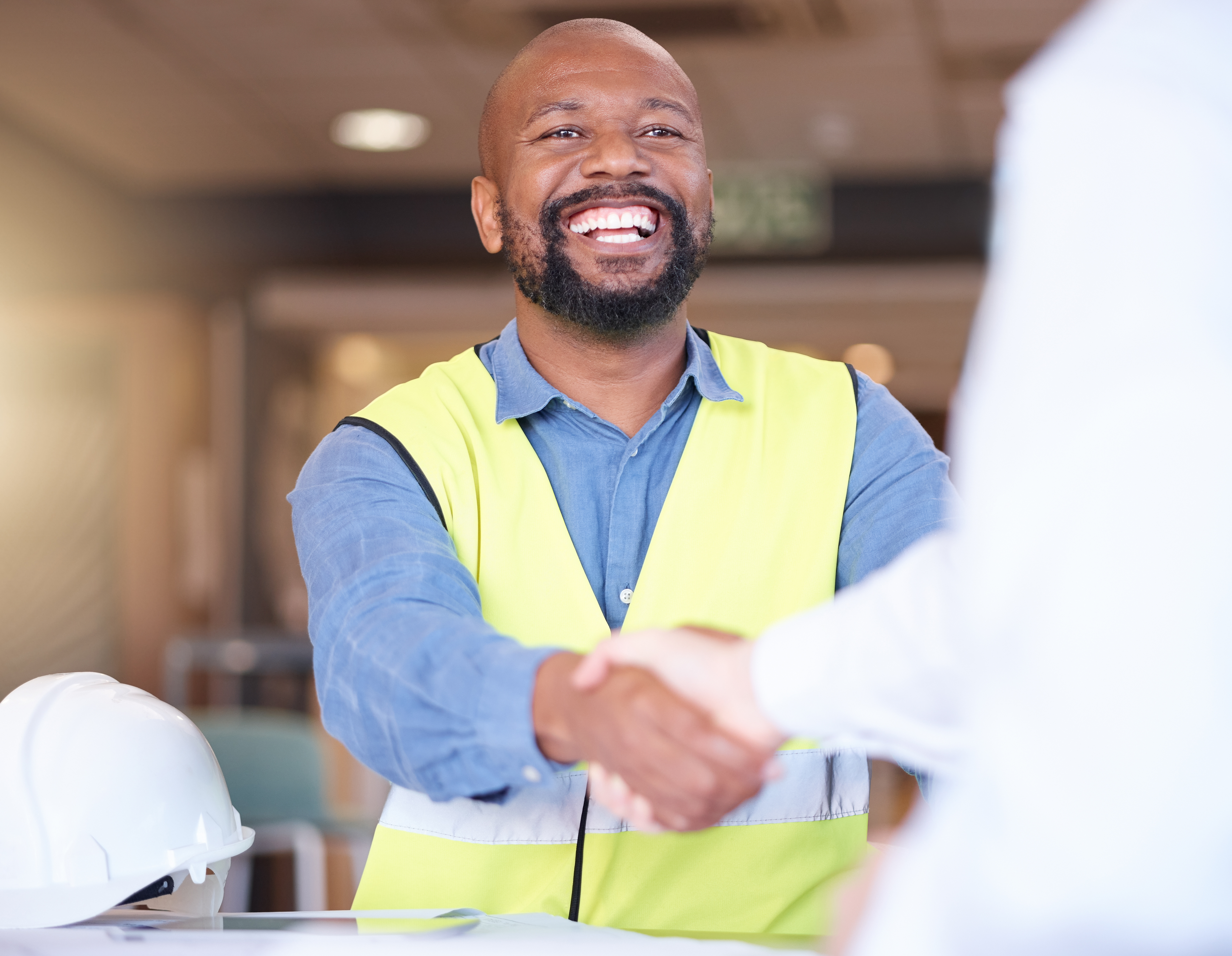 man shaking hand
